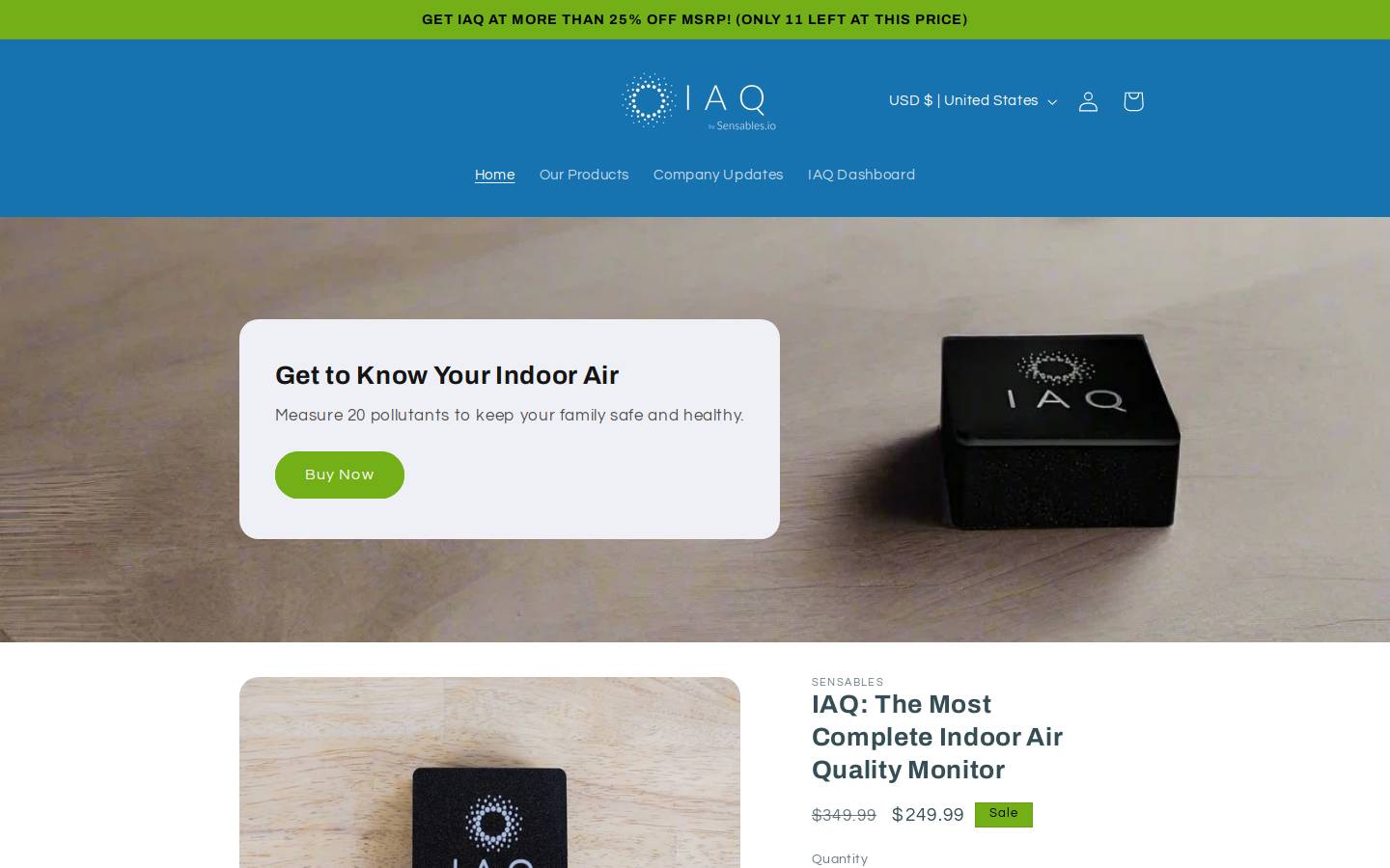 sensables.io homepage screenshot
