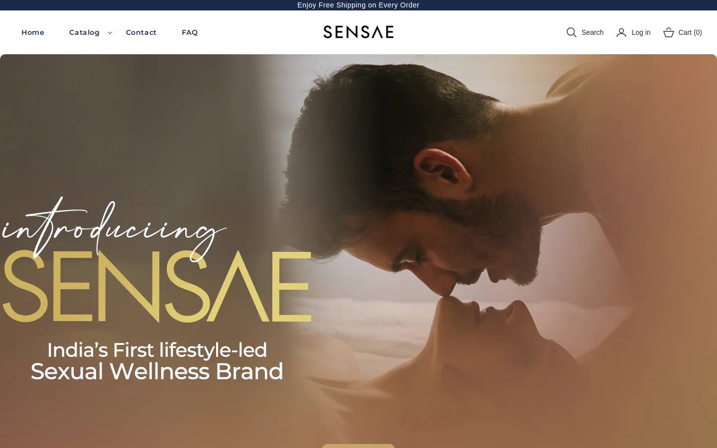 sensae.in homepage screenshot