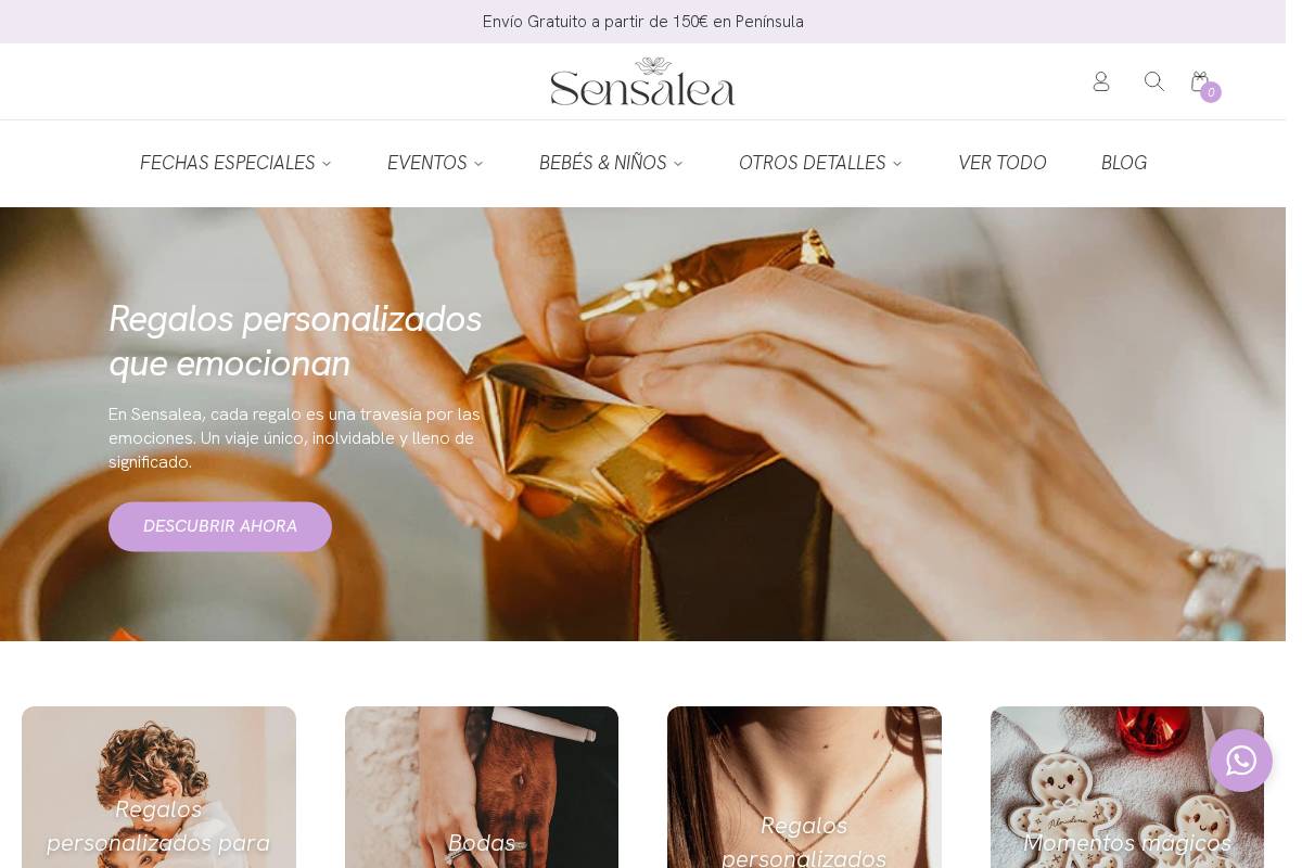 sensalea.com homepage screenshot