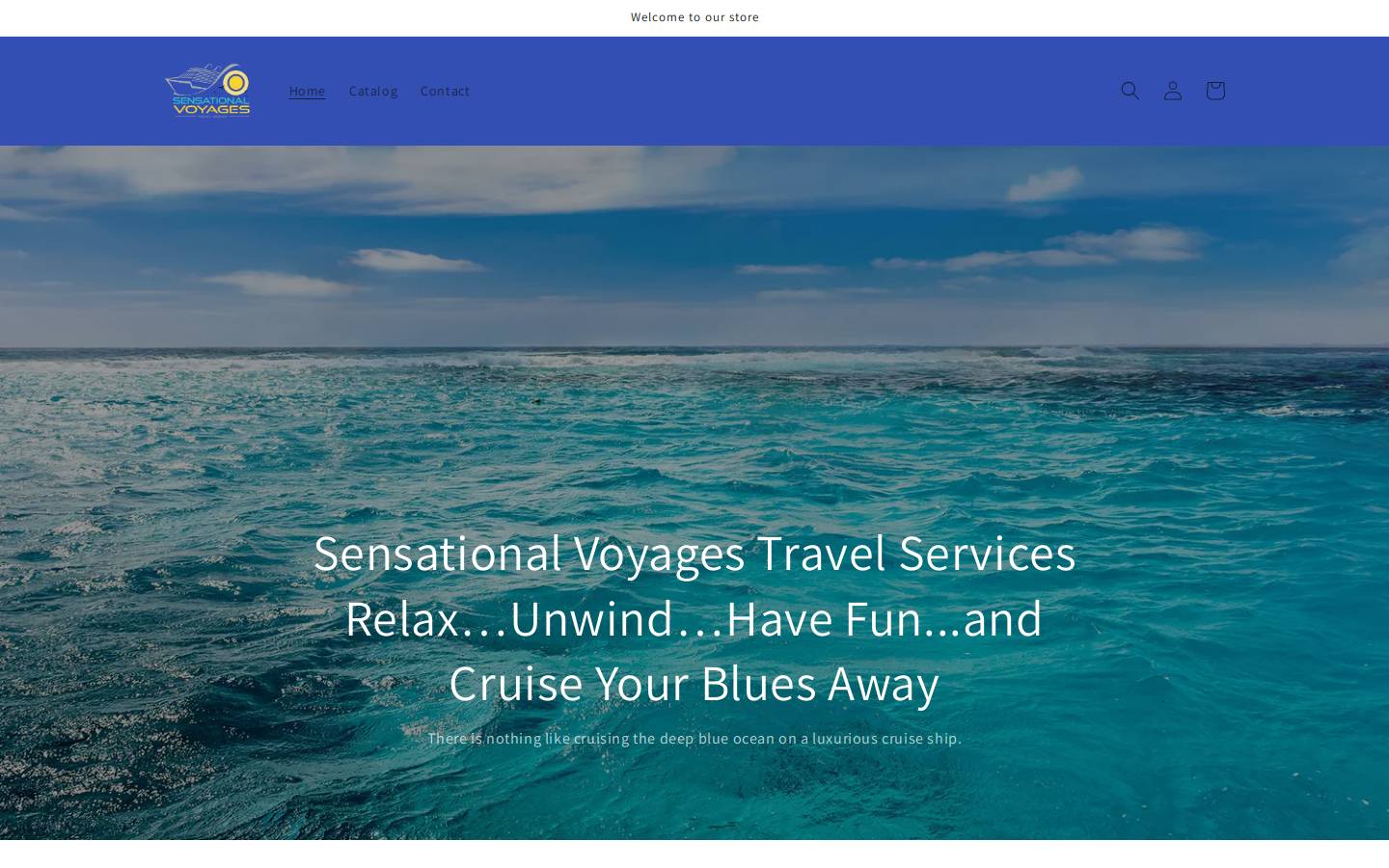 sensationalvoyages.com homepage screenshot