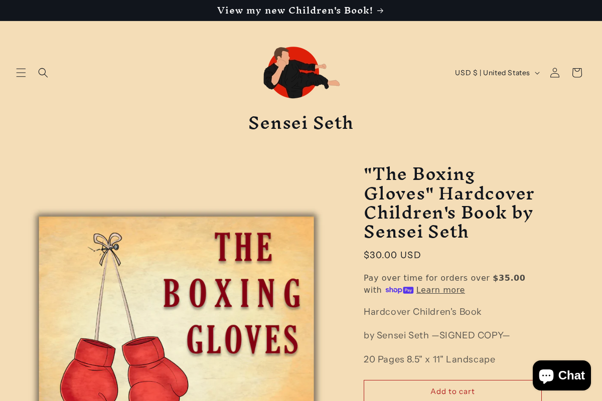 Sensei Seth homepage screenshot