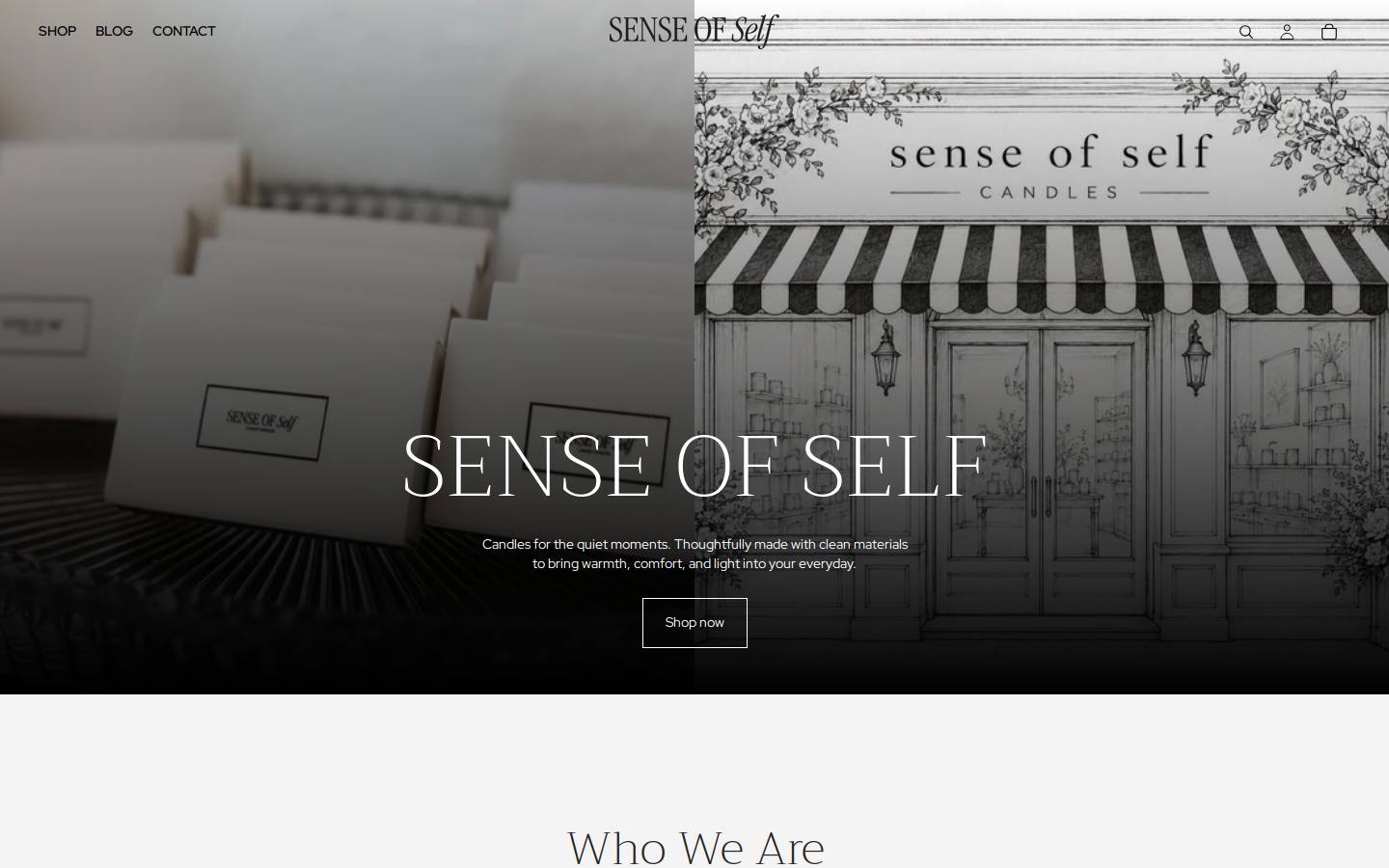 senseoffself.com homepage screenshot