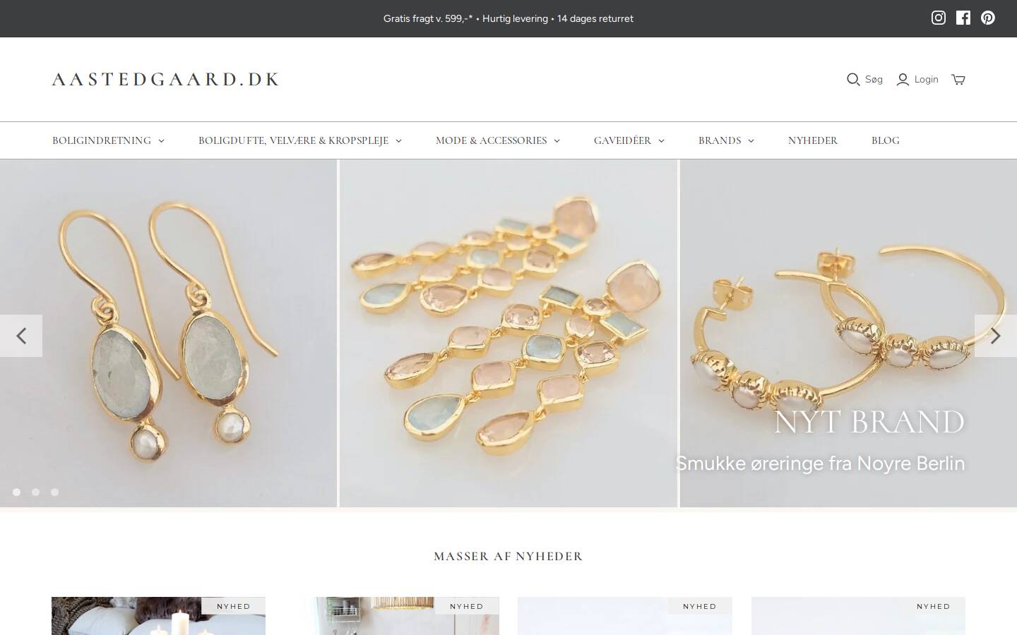 www.senseofstyle.dk homepage screenshot