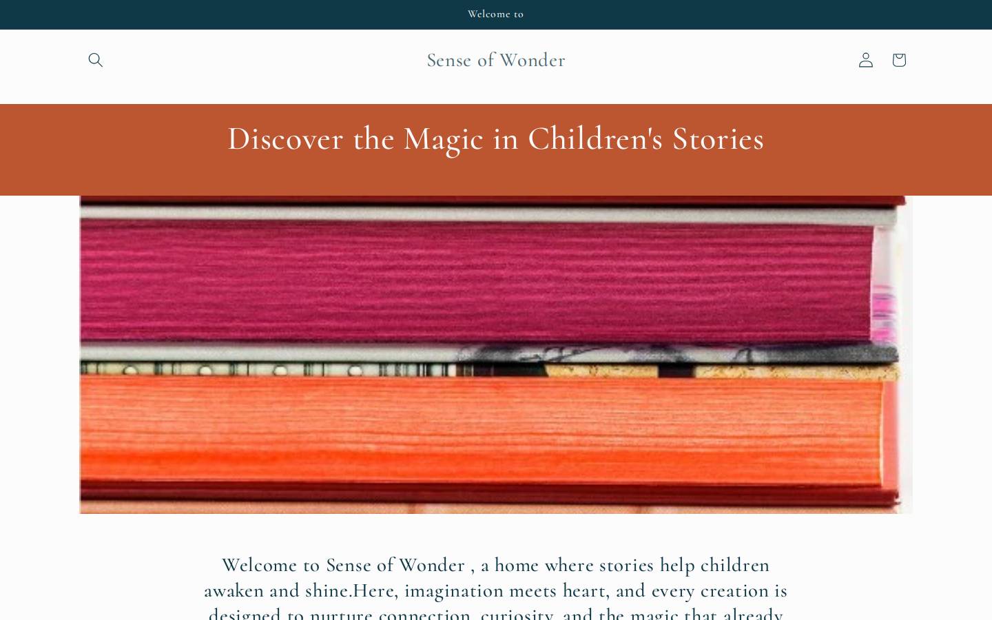 senseofwonder.com.au homepage screenshot
