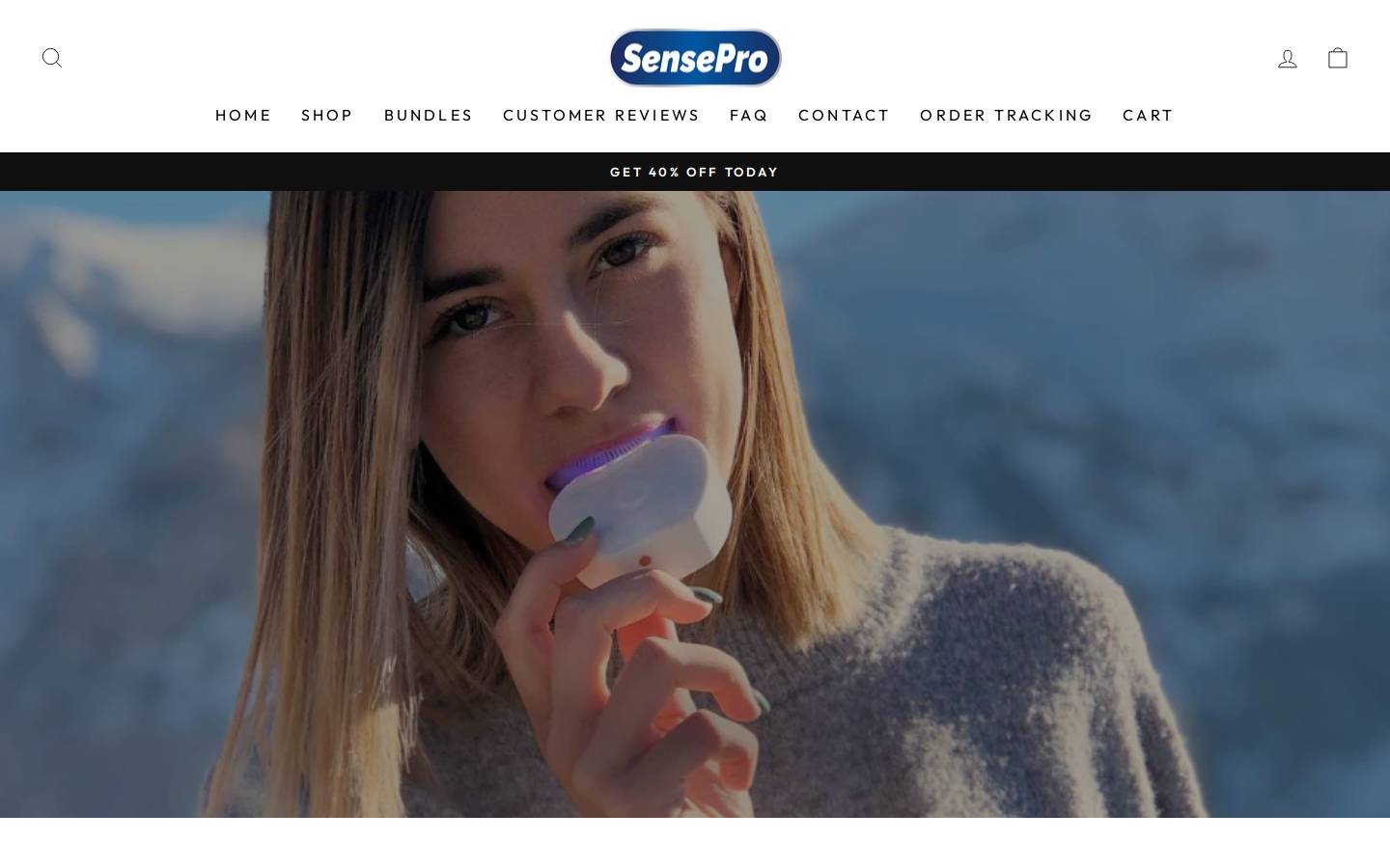 SENSEPRO homepage screenshot