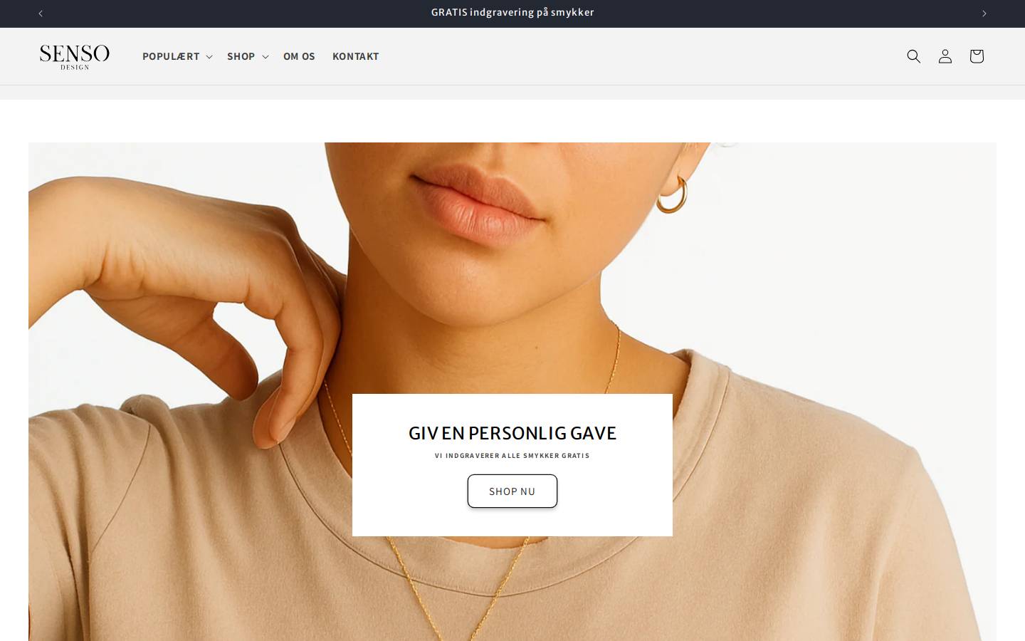 SENSO DESIGN homepage screenshot
