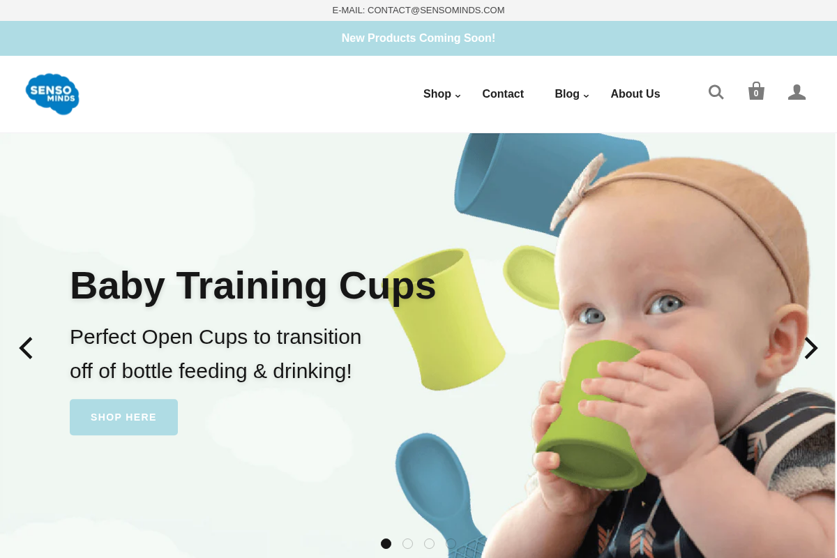 sensominds.com homepage screenshot