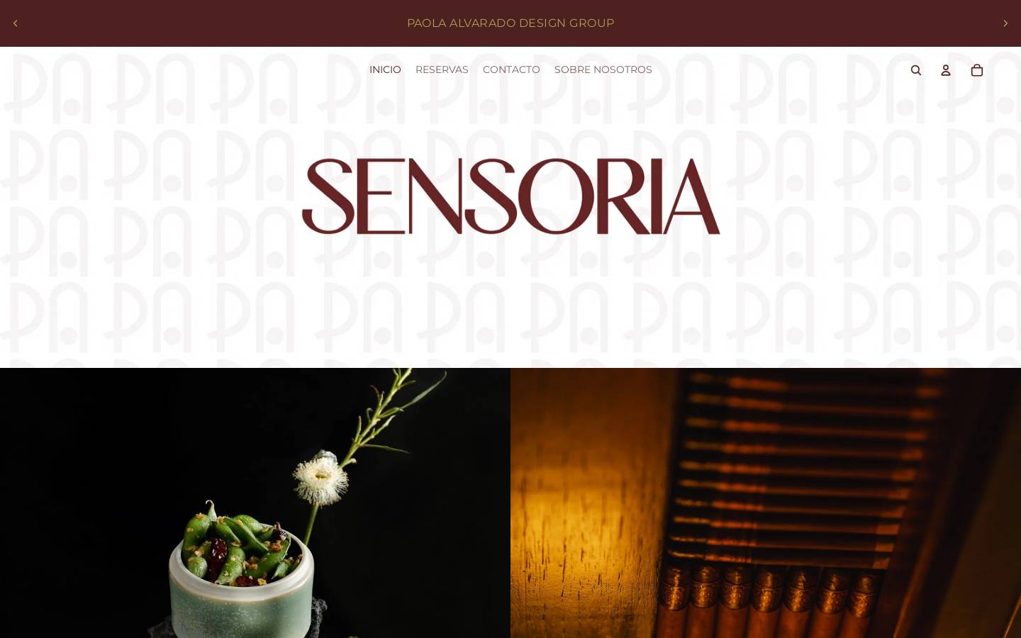 sensoriabypaolaalvarado.com homepage screenshot
