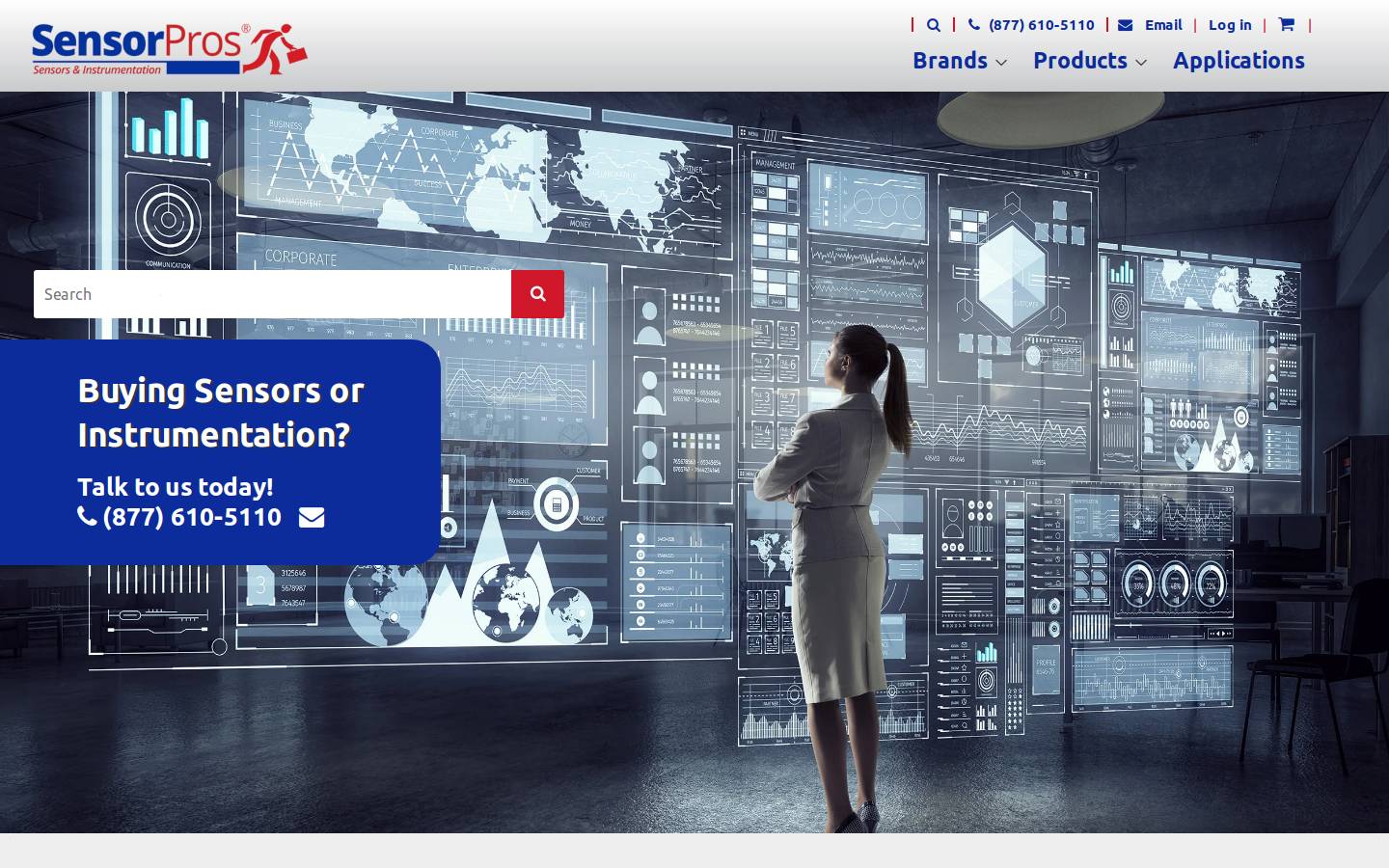 sensorspros.com homepage screenshot