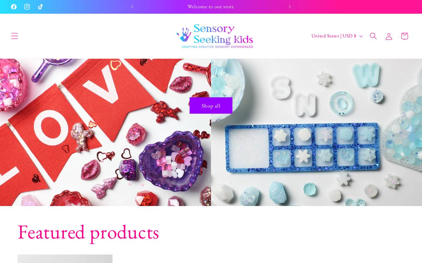 sensoryseekingkids.com homepage screenshot