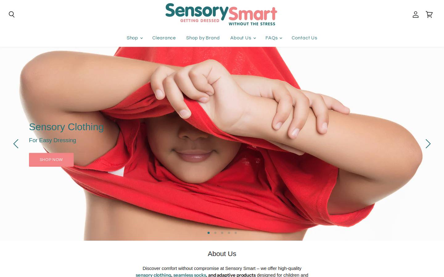sensorysmart.co.uk homepage screenshot