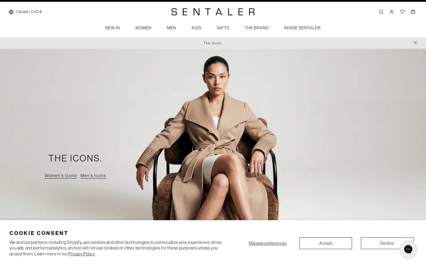 SENTALER homepage screenshot