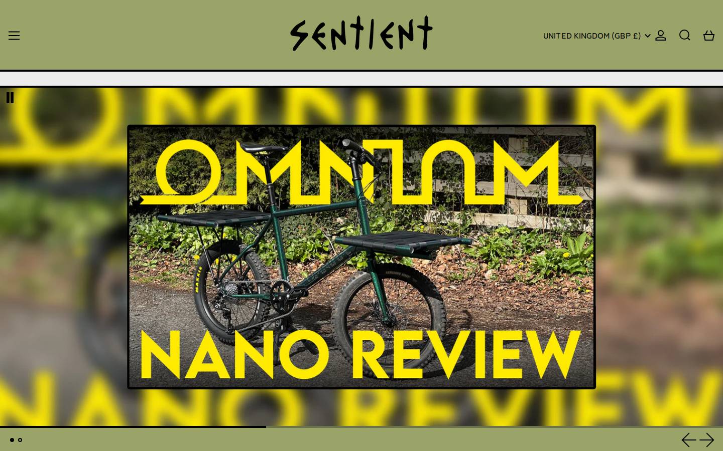 sentient.works homepage screenshot