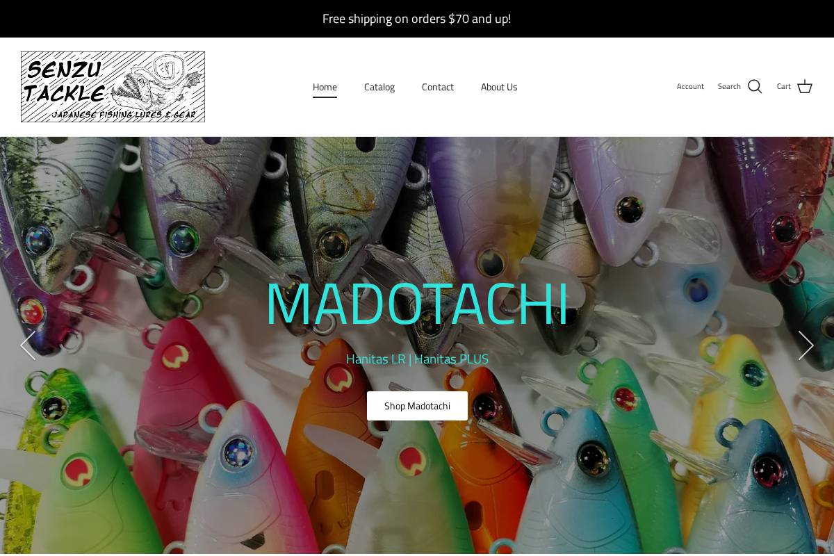 senzutackle.com homepage screenshot