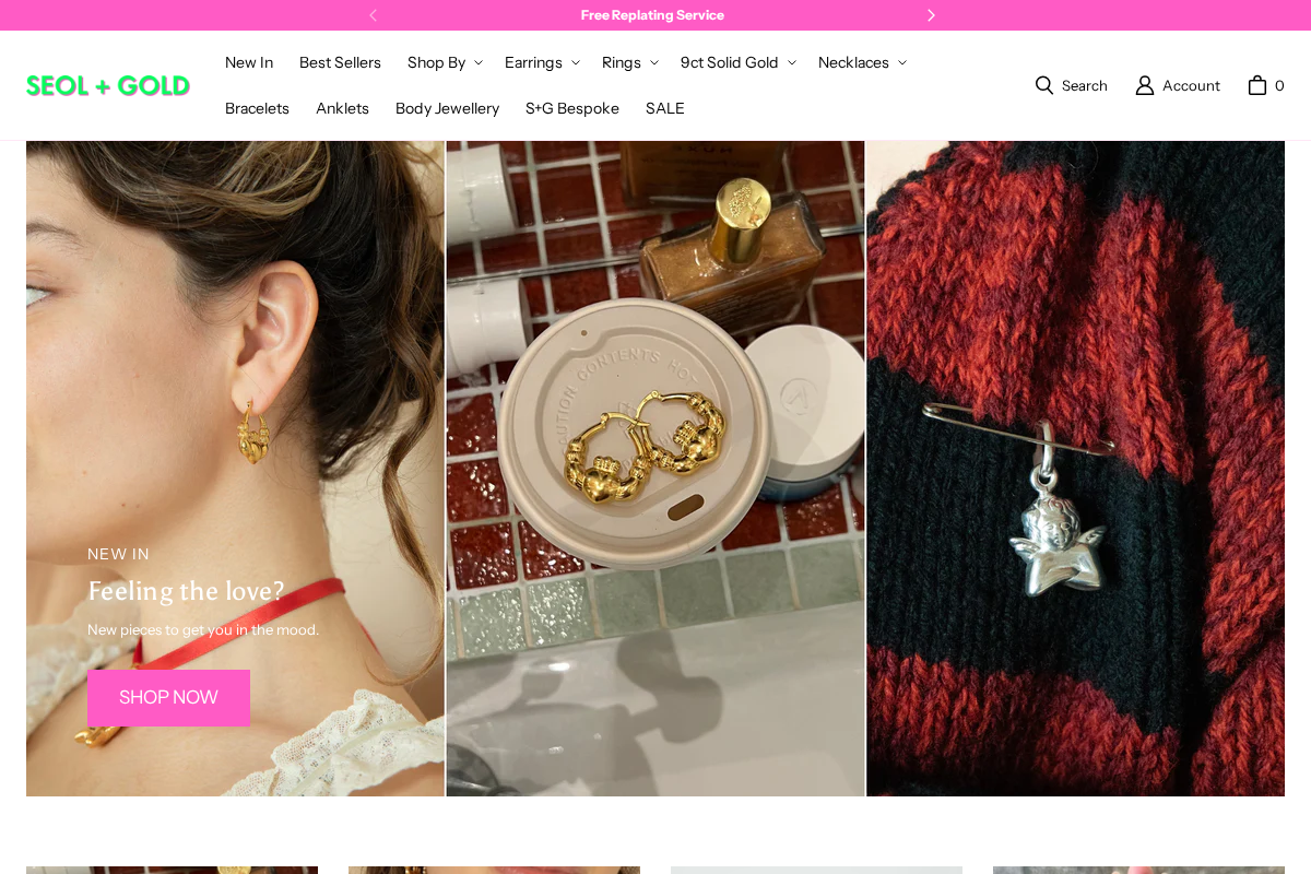 Seol + Gold homepage screenshot