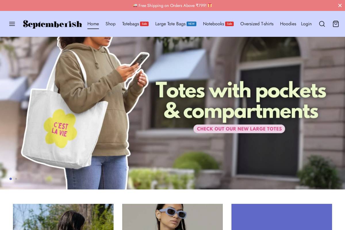 septemberish.com homepage screenshot