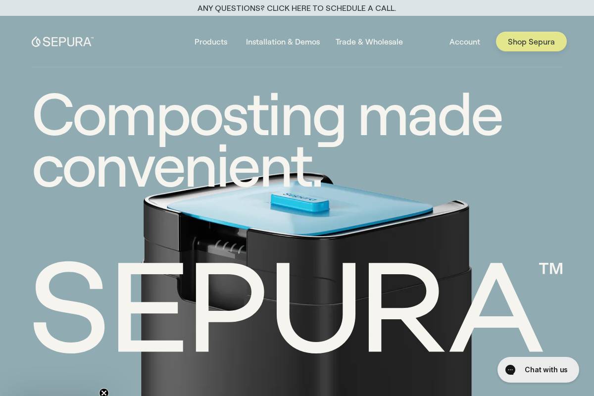 Sepurahome homepage screenshot