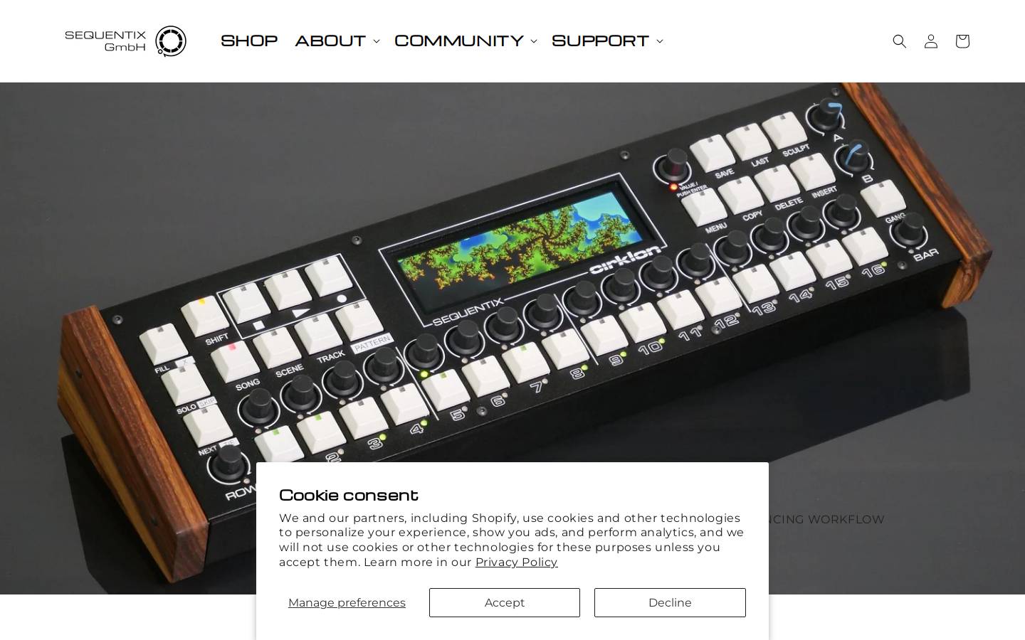 sequentix.com homepage screenshot
