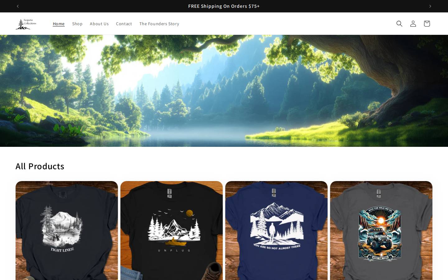 sequoiacollections.com homepage screenshot