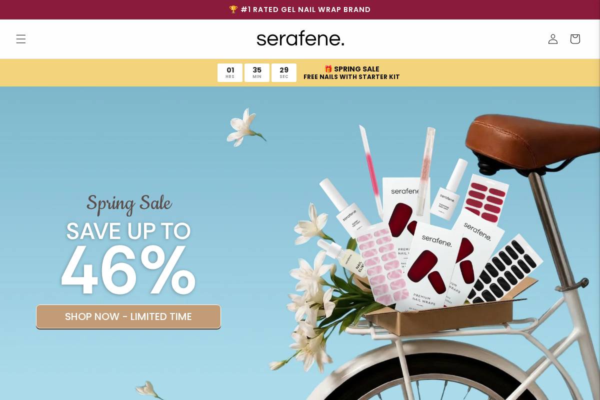 Serafene homepage screenshot