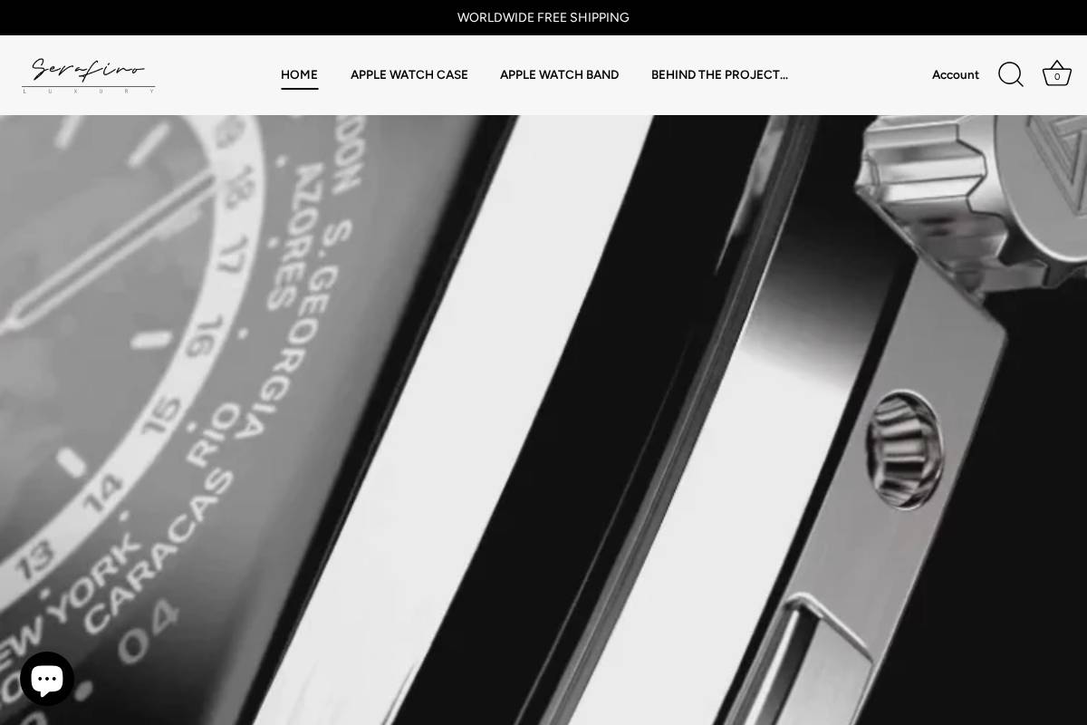 Serafinoluxury homepage screenshot