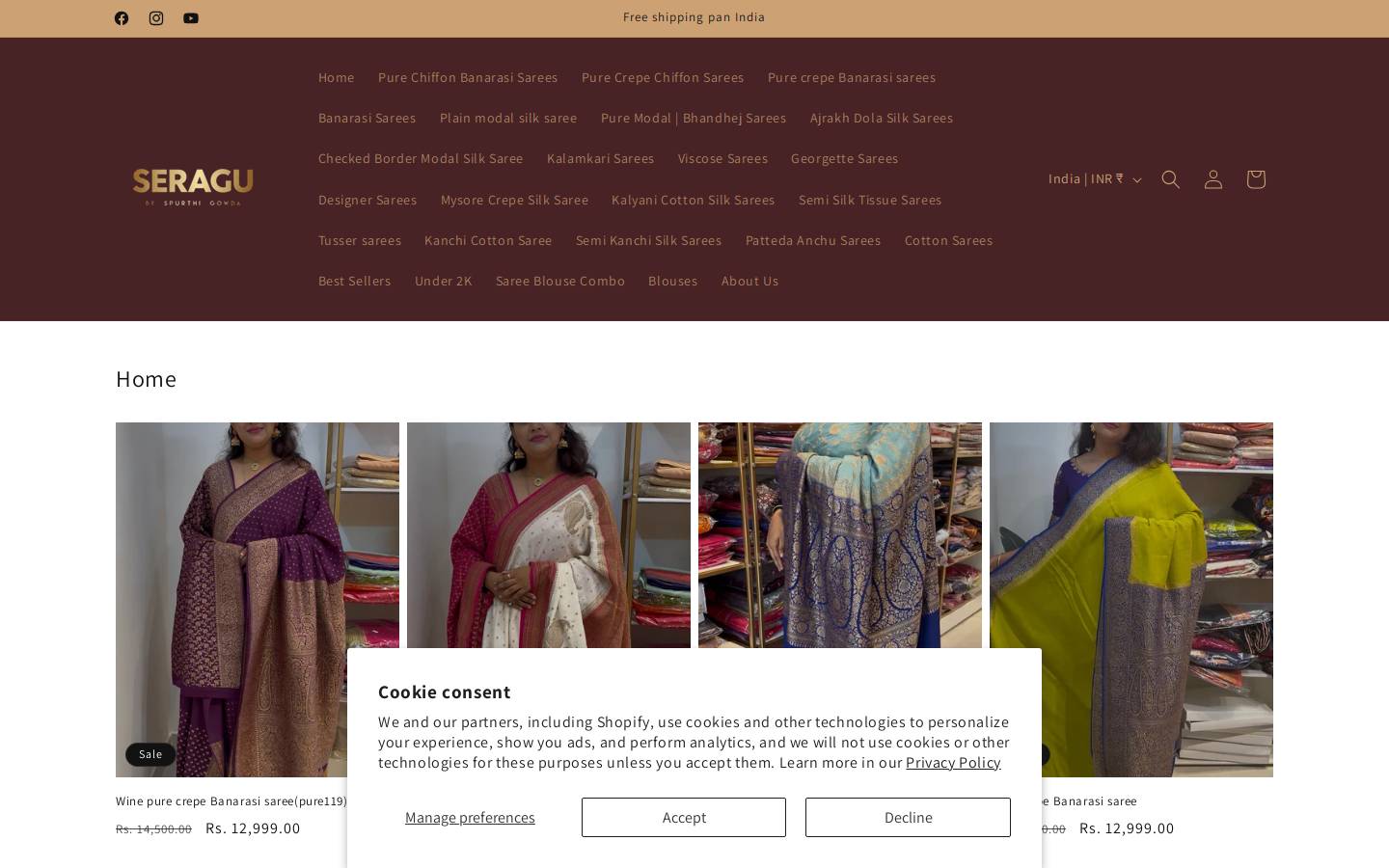 seragubyspurthigowda.com homepage screenshot