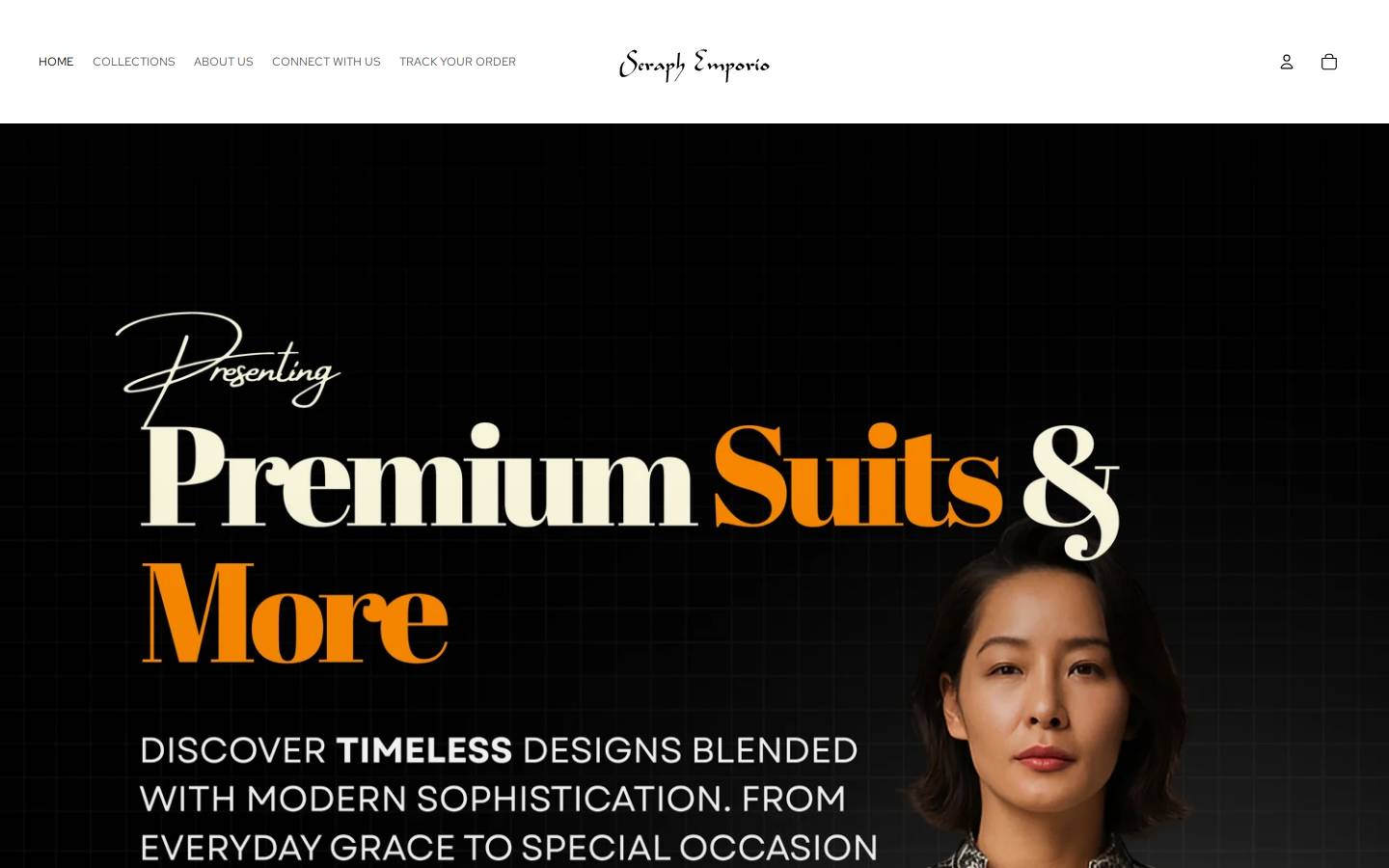 seraphemporio.com homepage screenshot