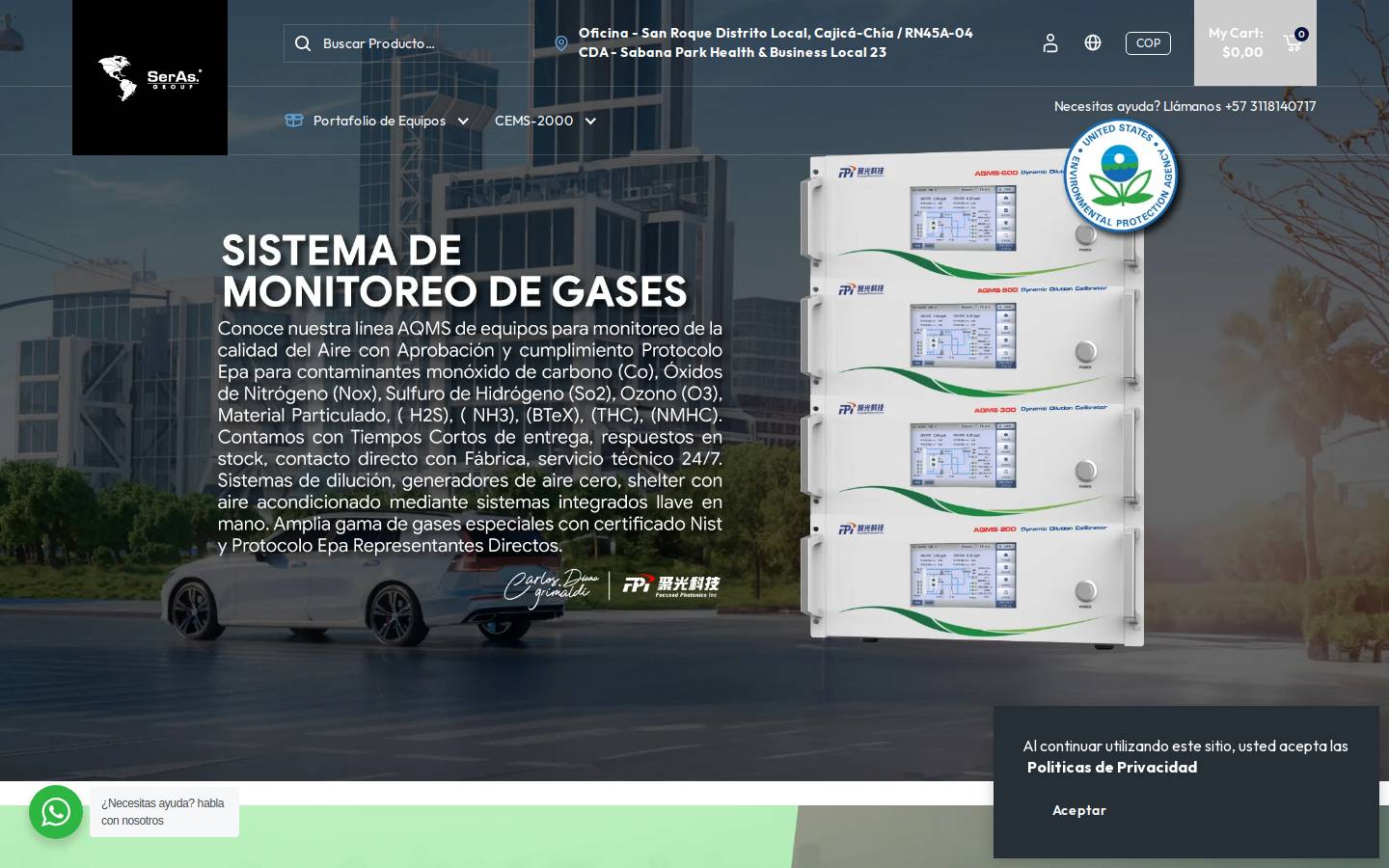 serasgroup.org homepage screenshot