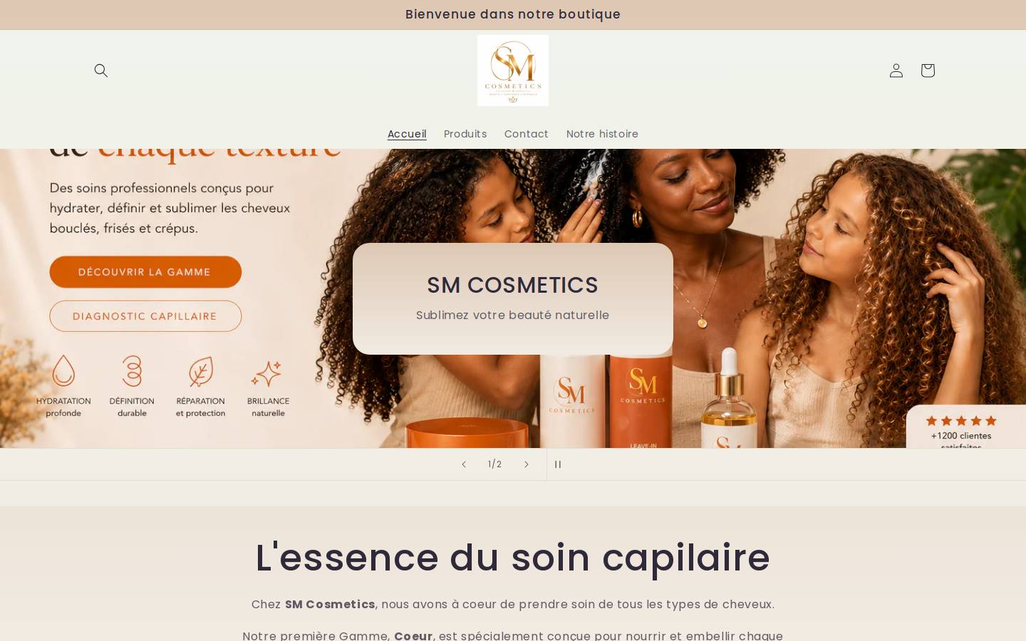 serenamcosmetics.com homepage screenshot