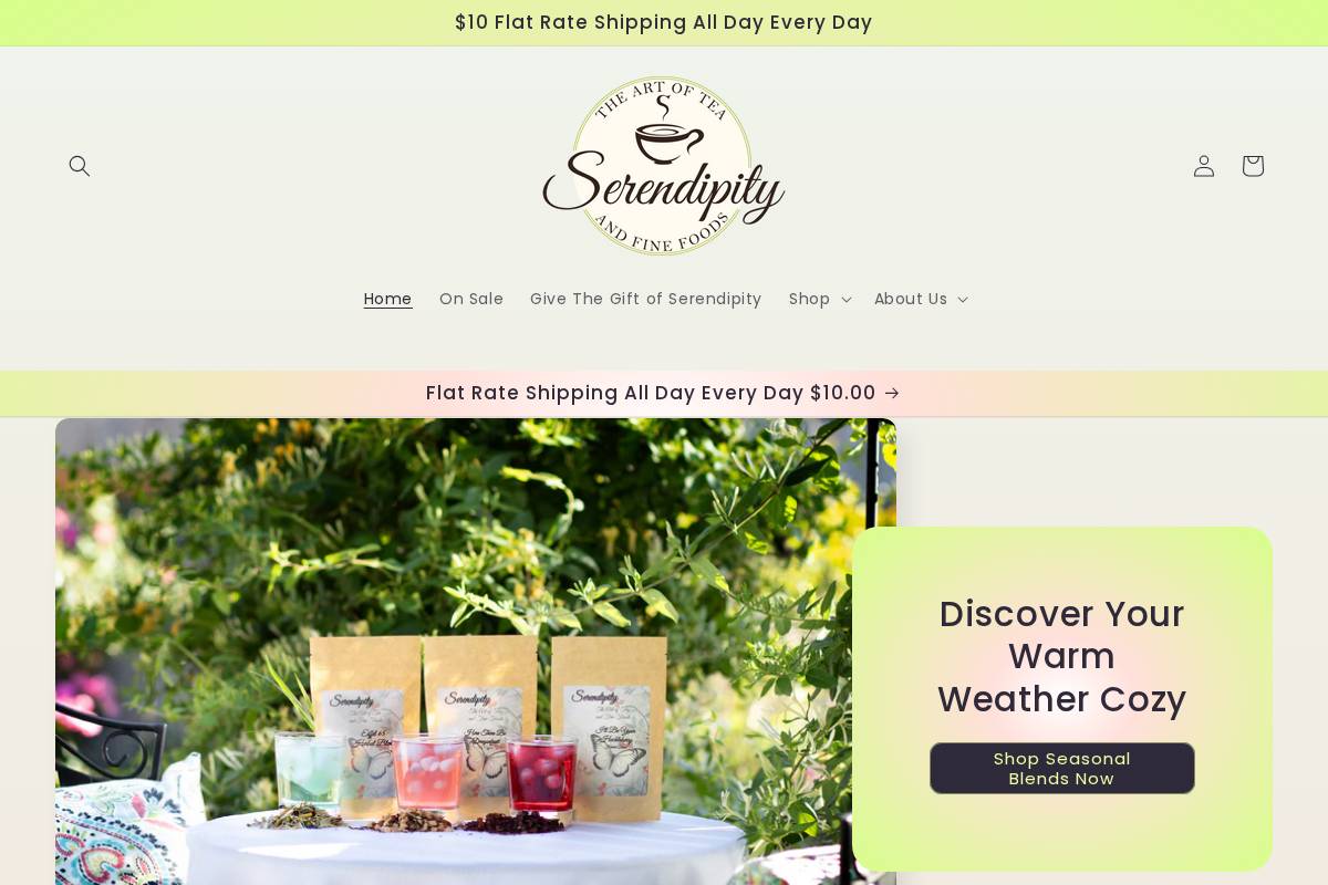 serendipitysaladotx.com homepage screenshot