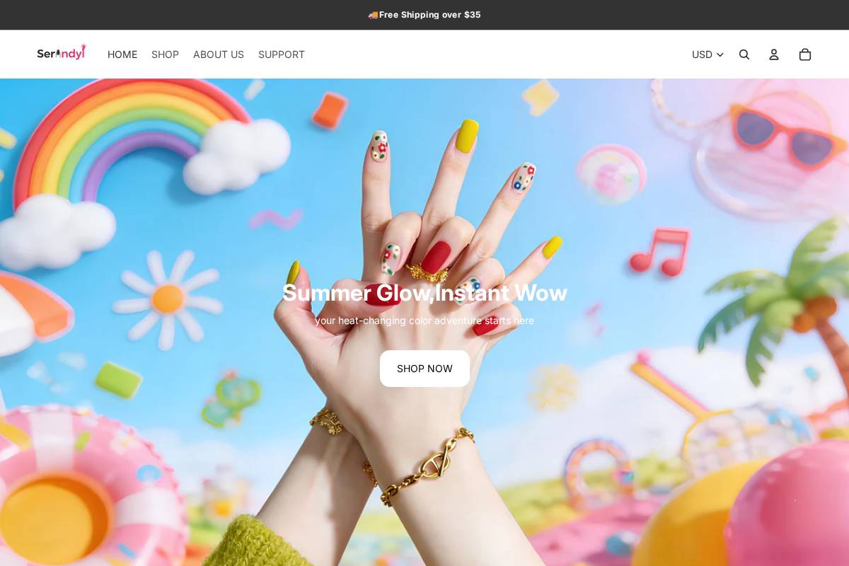 serendyl.com homepage screenshot