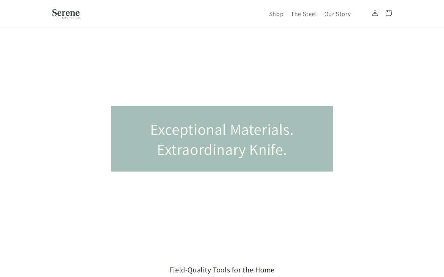 sereneknife.com homepage screenshot