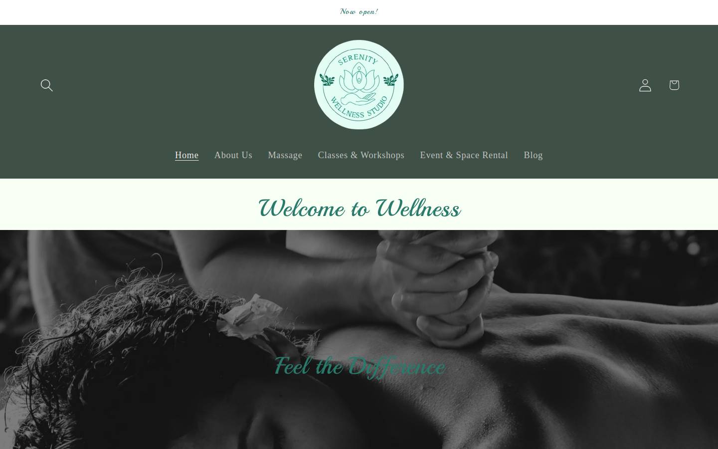 serenitywellnessstudios.org homepage screenshot