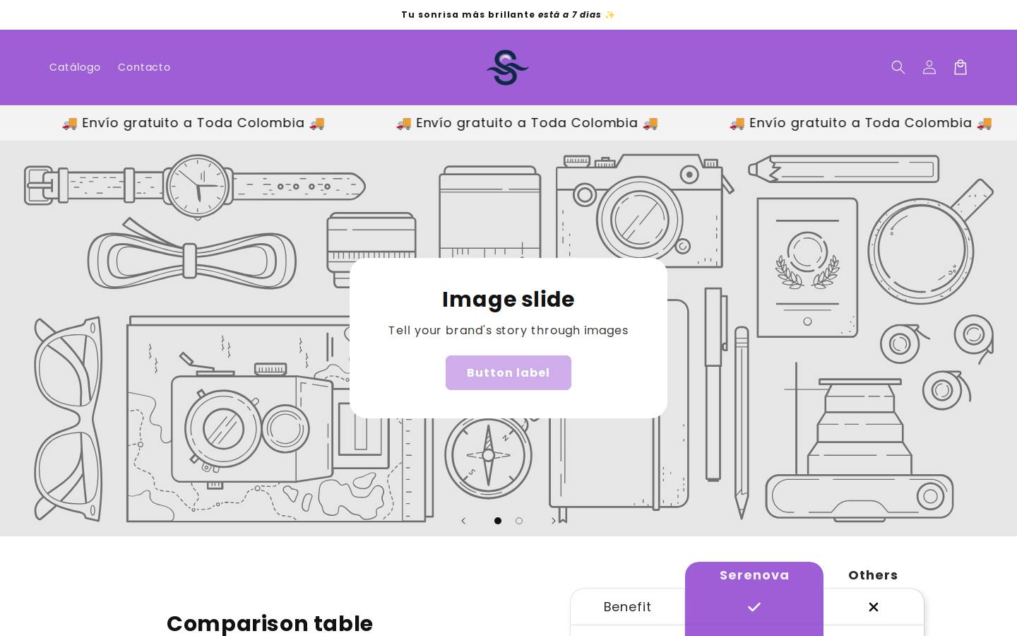 Serenova homepage screenshot