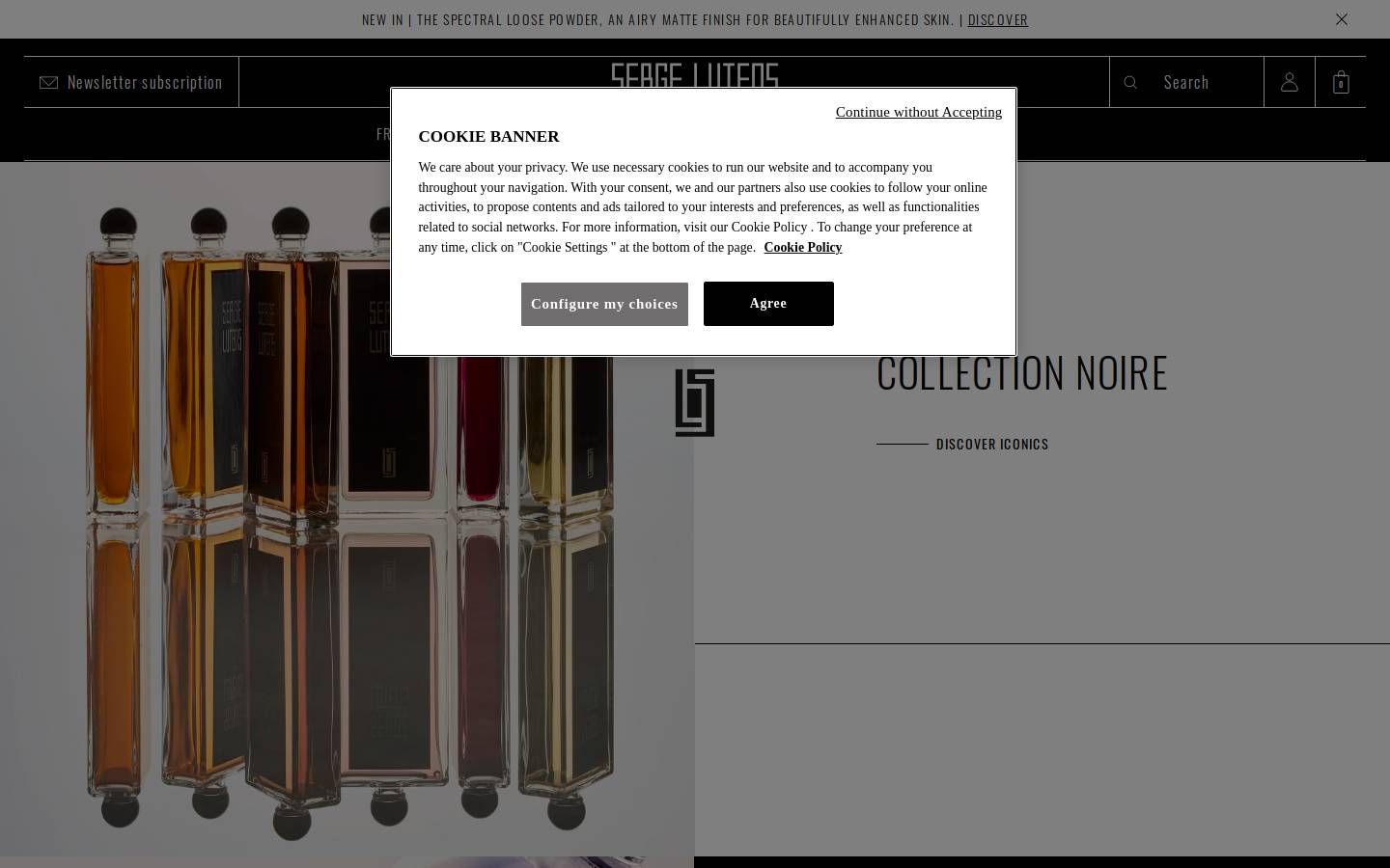 Serge Lutens homepage screenshot