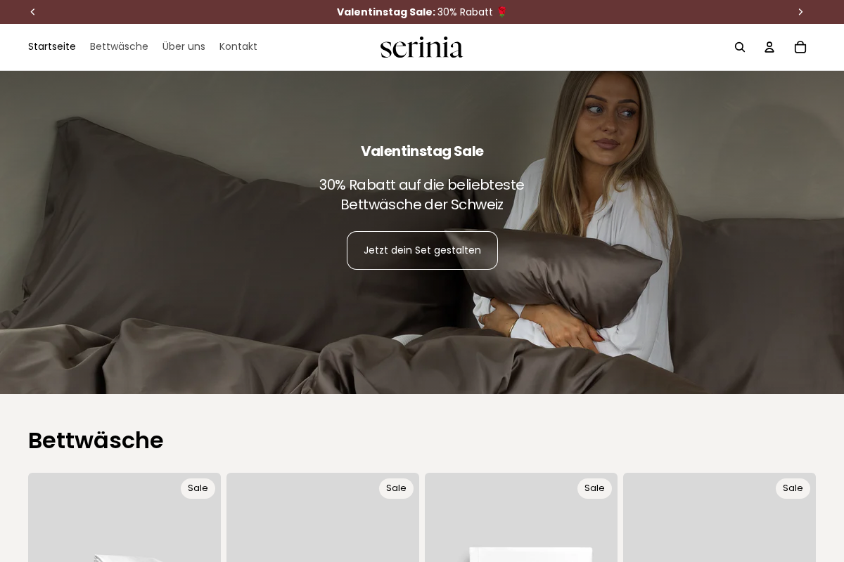 Serinia homepage screenshot