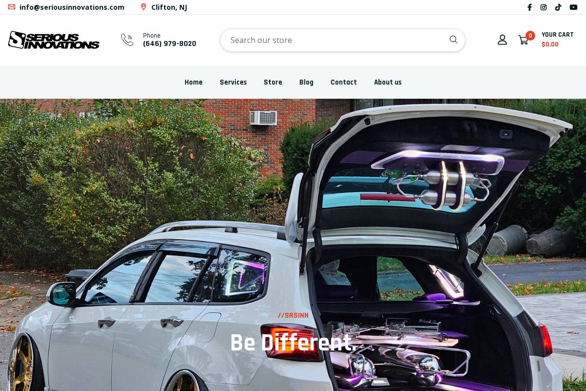 seriousinnovations.com homepage screenshot