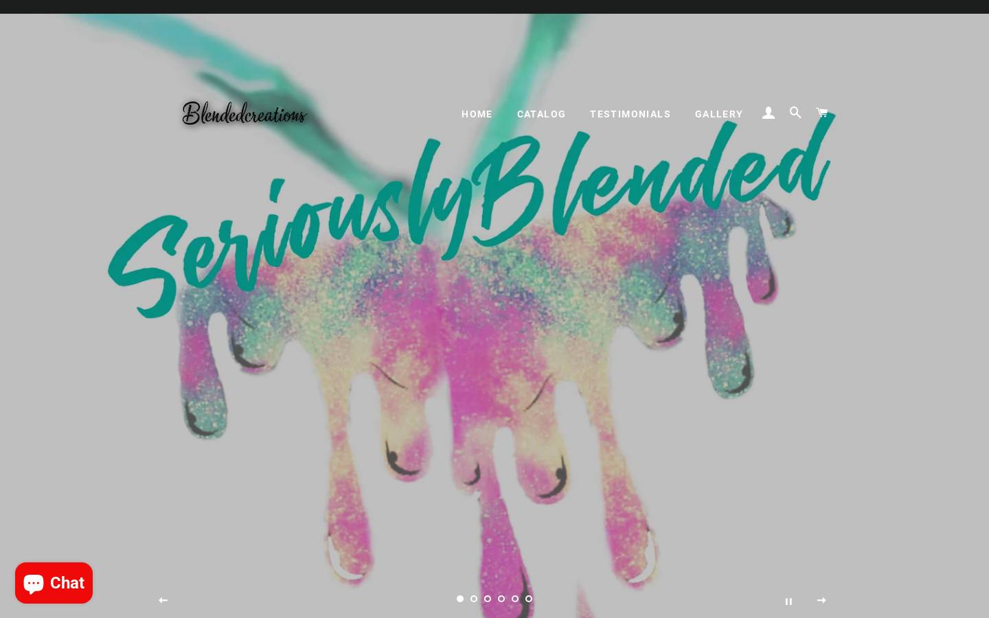 seriouslyblended.com homepage screenshot