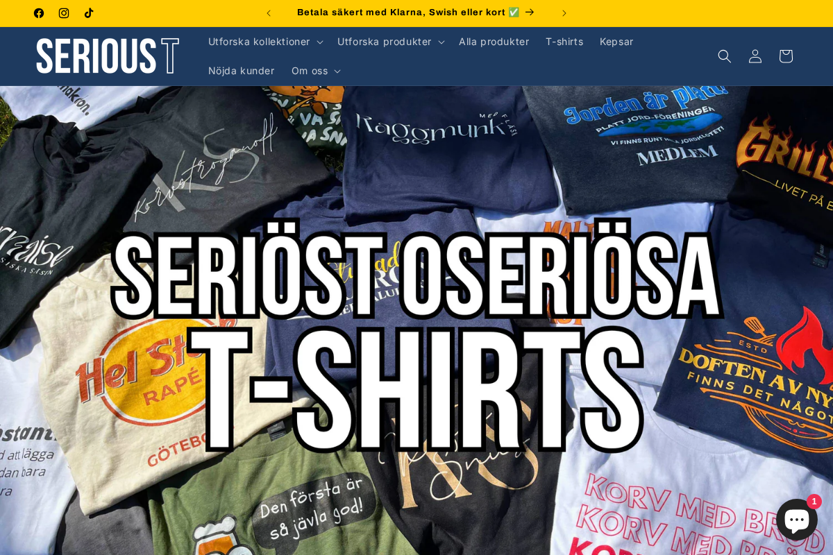 Serious T homepage screenshot