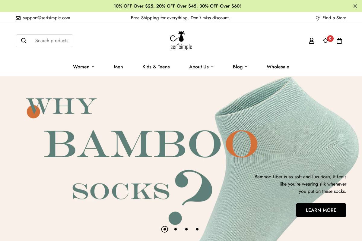 serisimple.com homepage screenshot