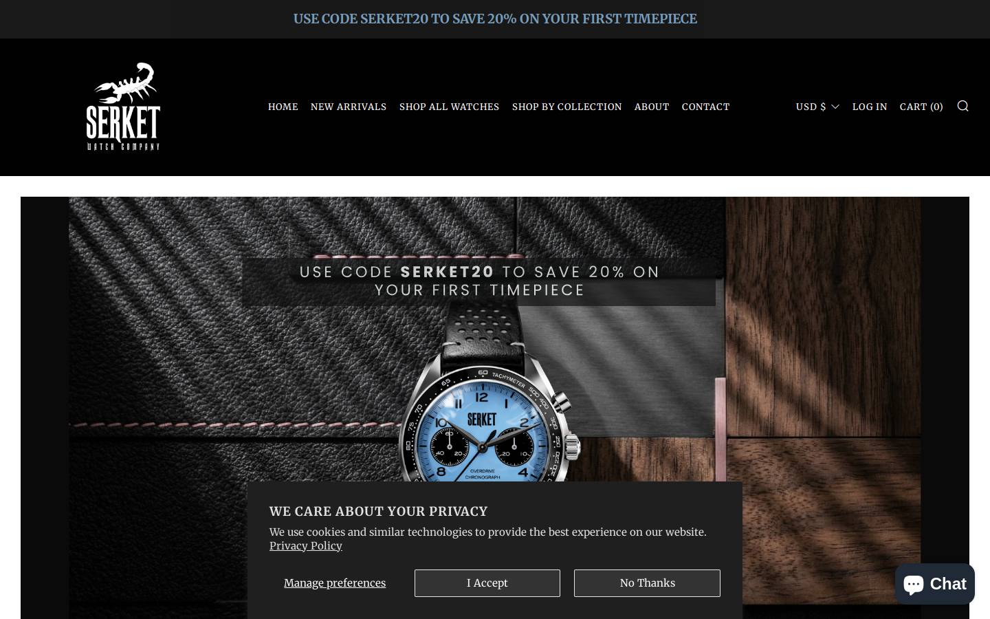 serketwatch.com homepage screenshot
