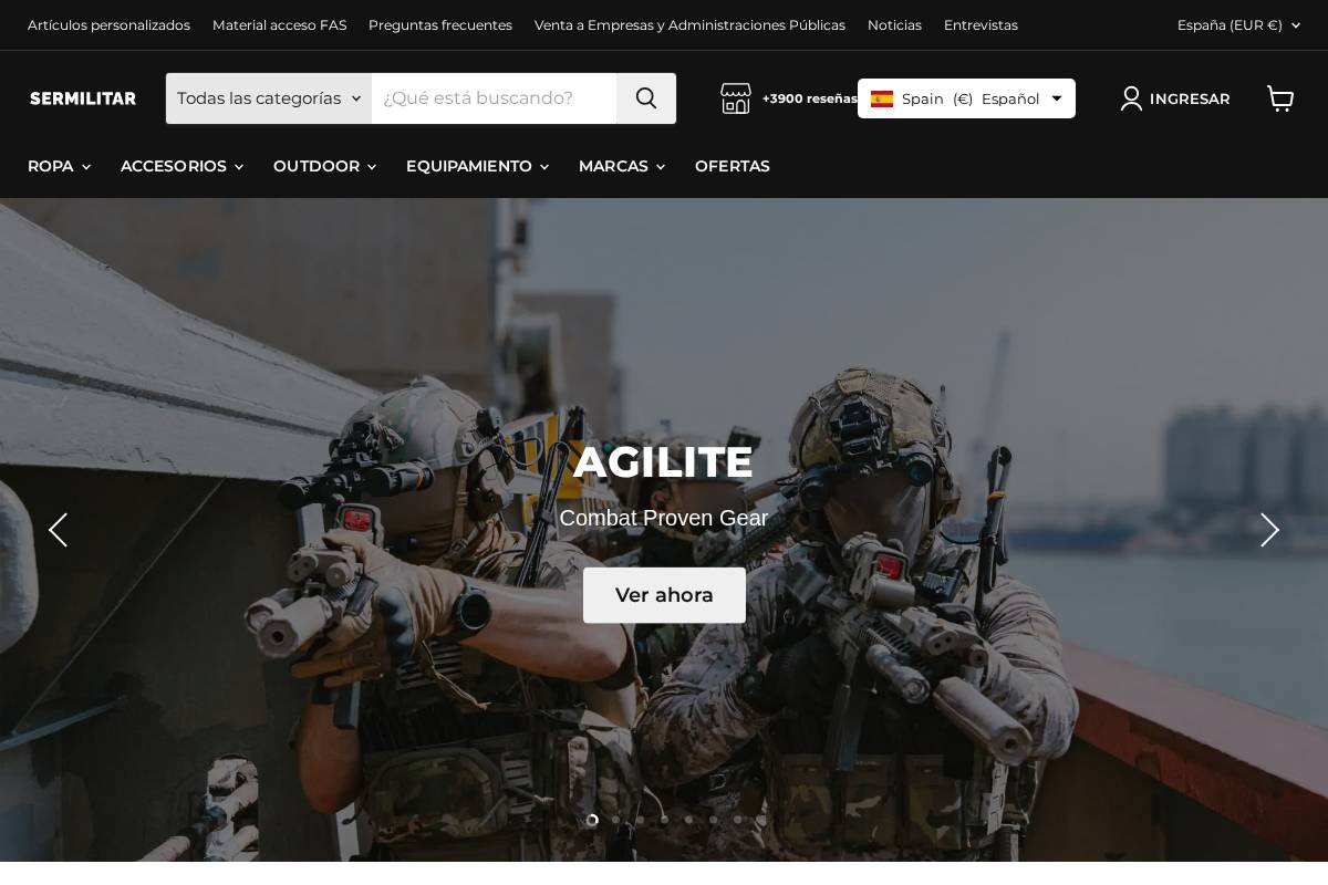 Sermilitar homepage screenshot