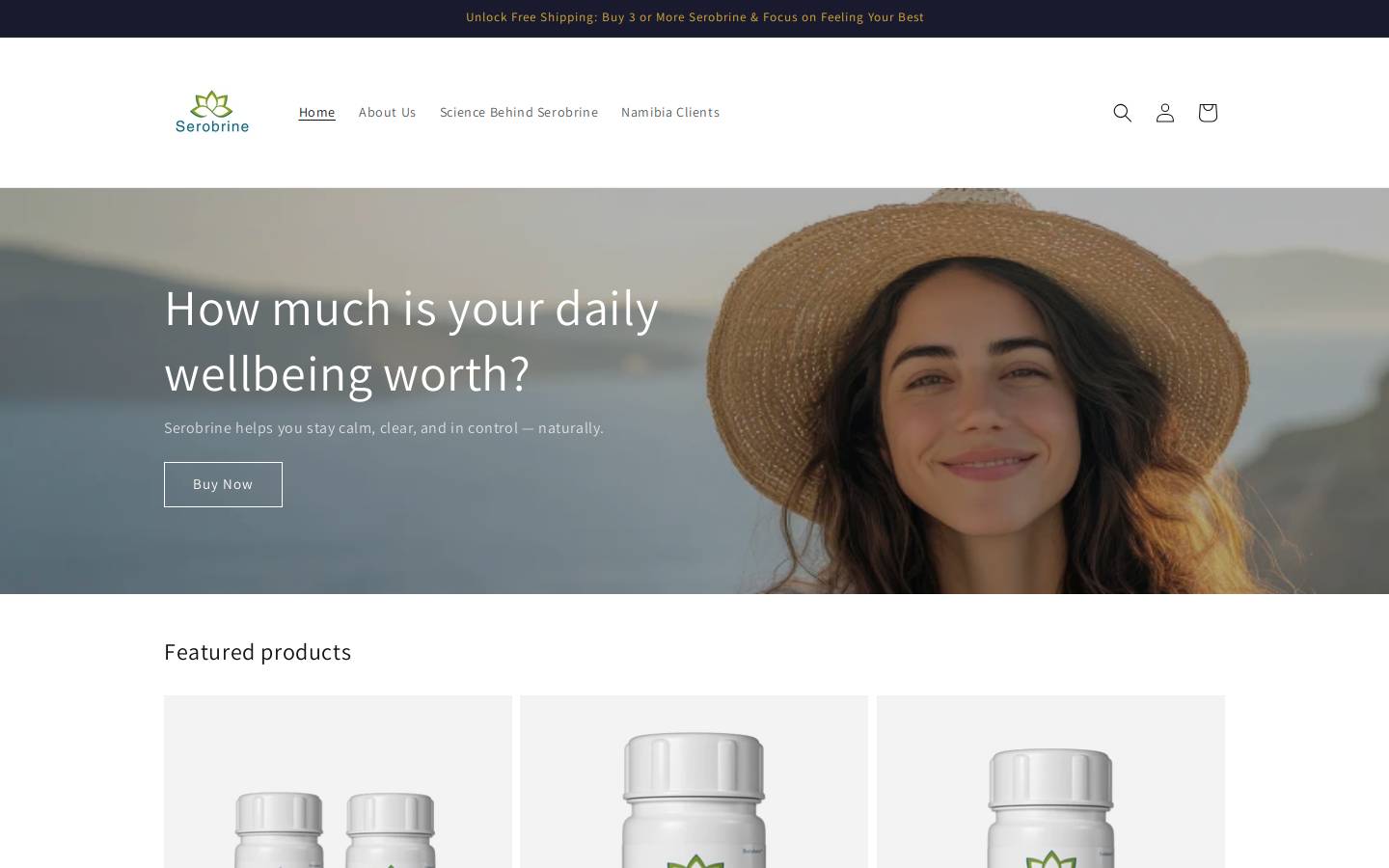 serobrine.com homepage screenshot