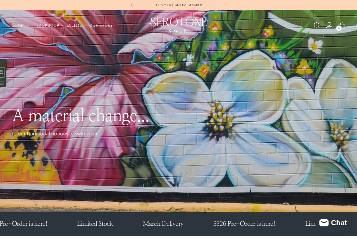 Serotone Swim homepage screenshot