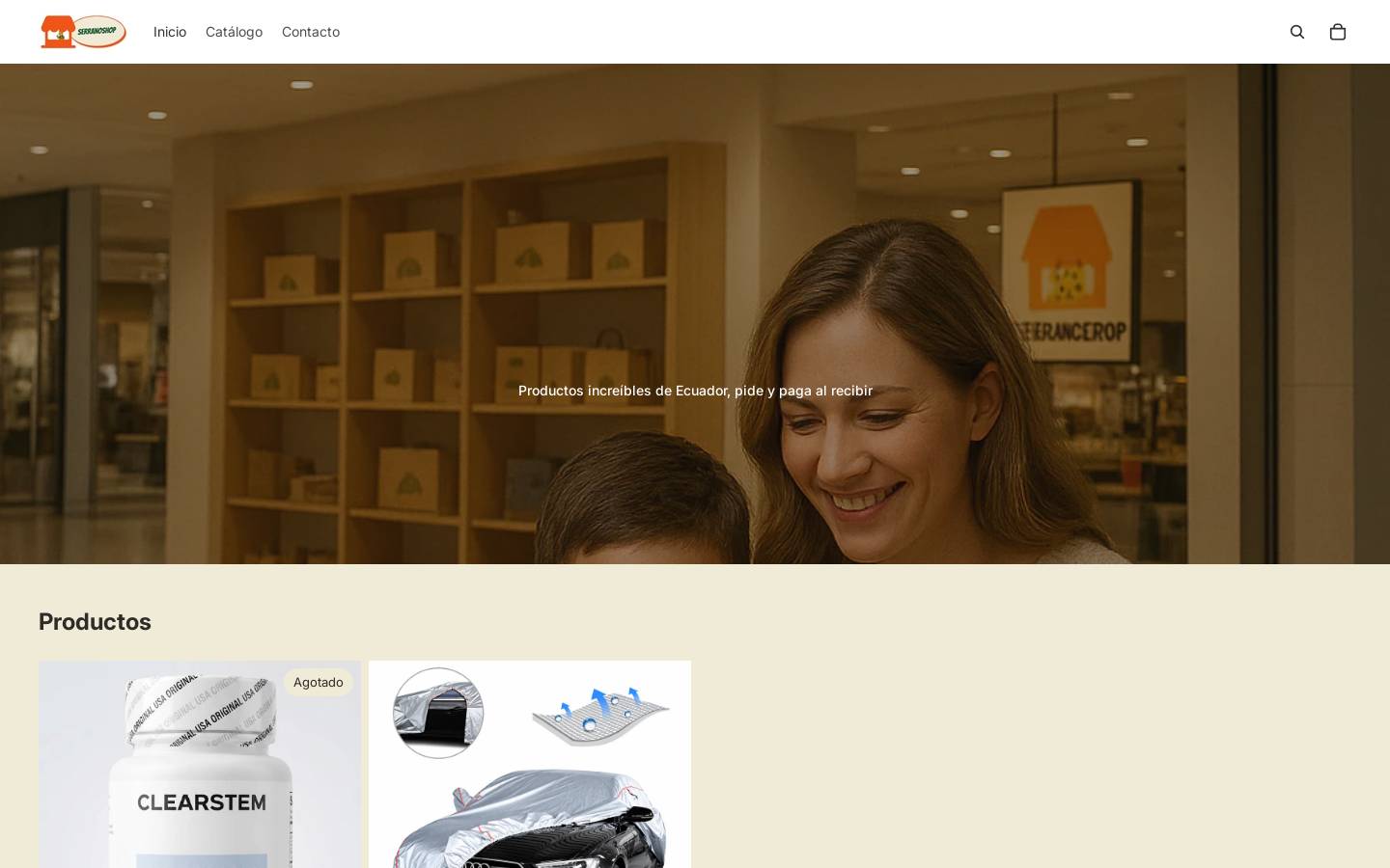 serranoshop.store homepage screenshot