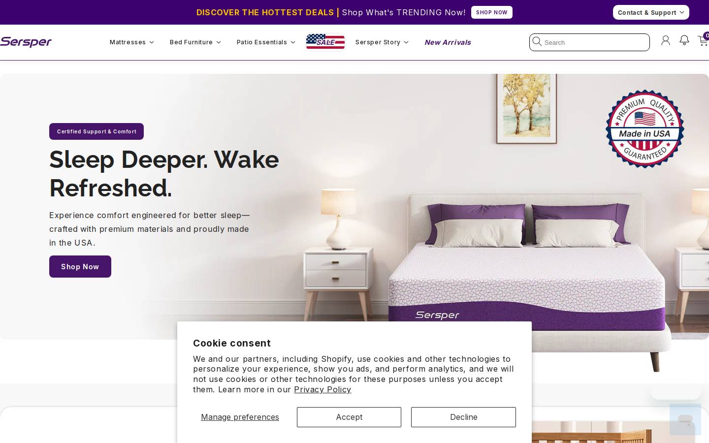 sersper.com homepage screenshot