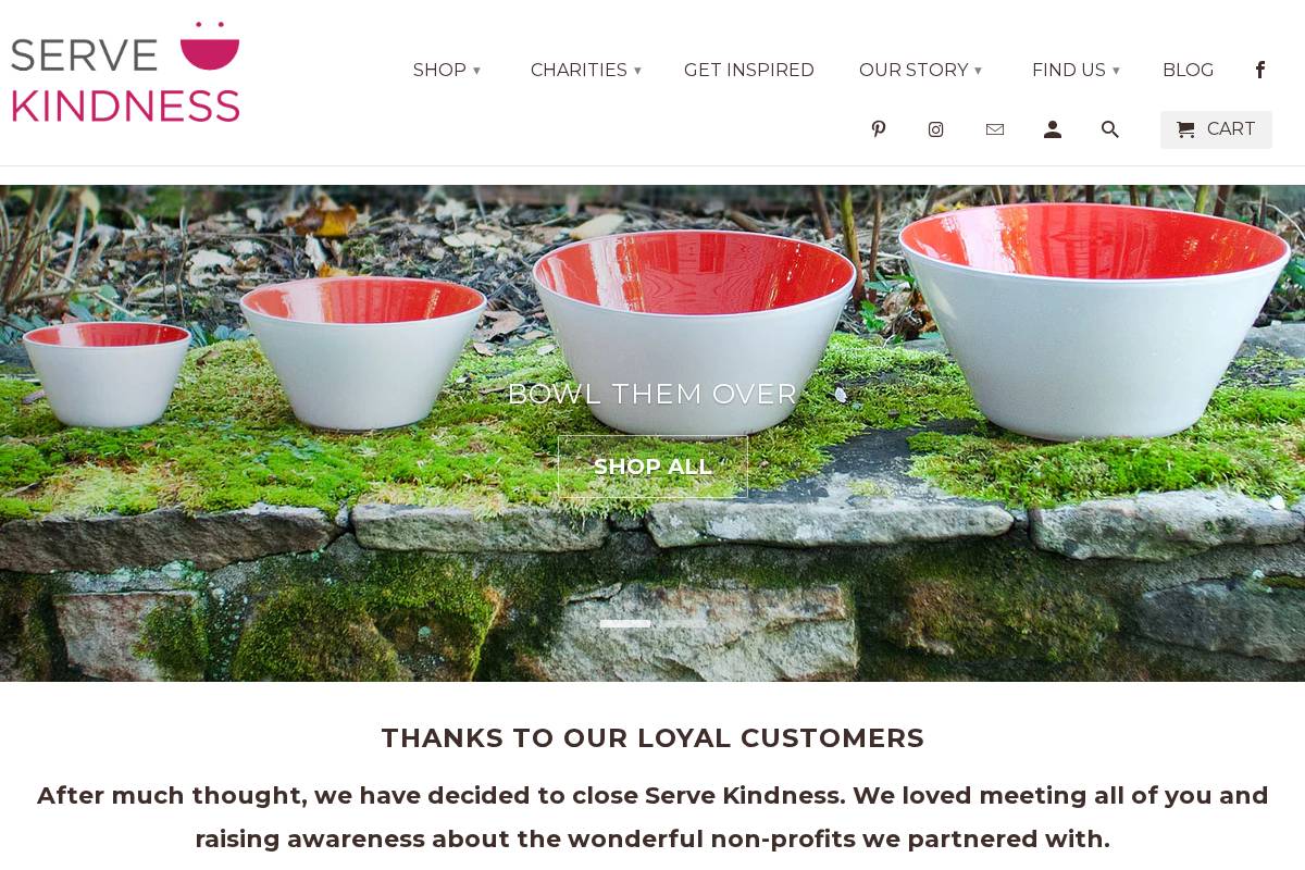 servekindness.com homepage screenshot