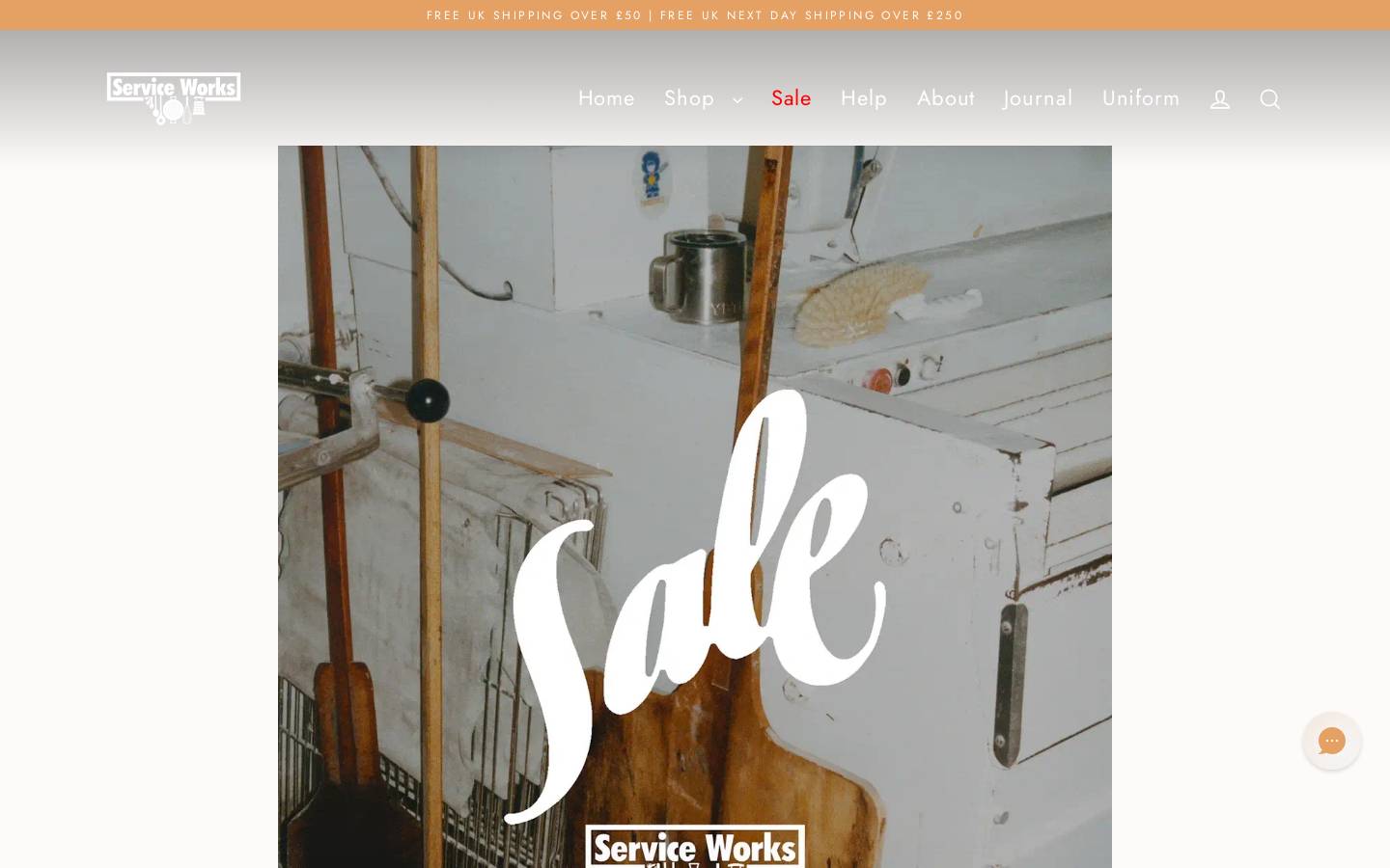 Service Works homepage screenshot