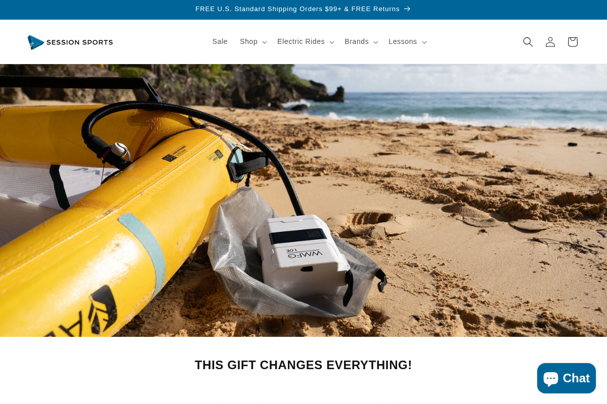 sessionsports.com homepage screenshot