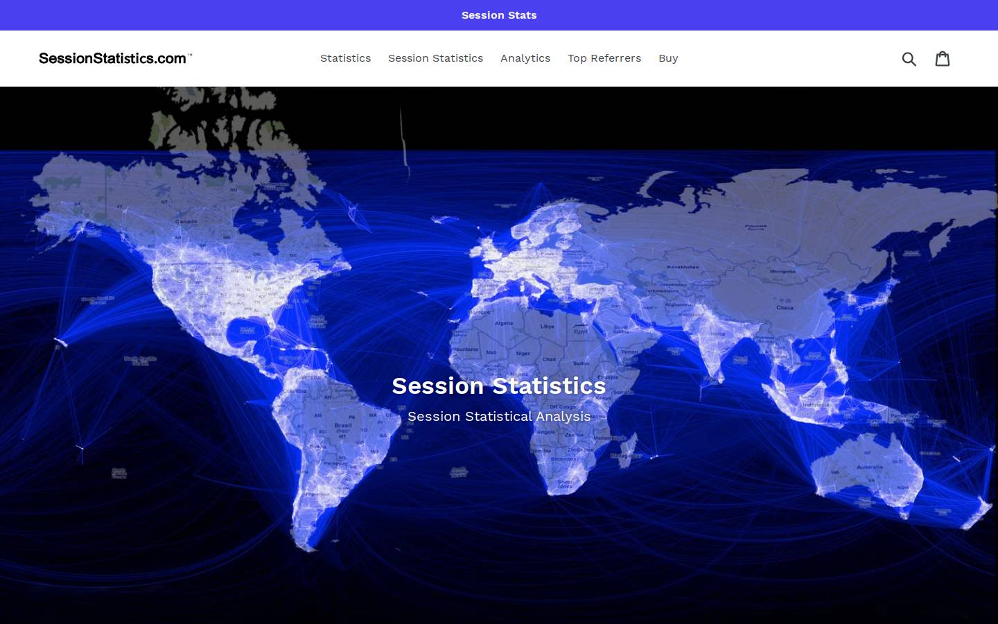 sessionstatistics.com homepage screenshot